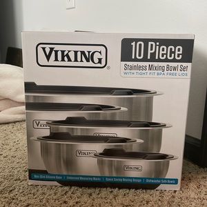 10-Piece Stainless Steel Mixing Bowl Set